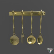 Cookset brass Alberti Livio and C (art 82-157)